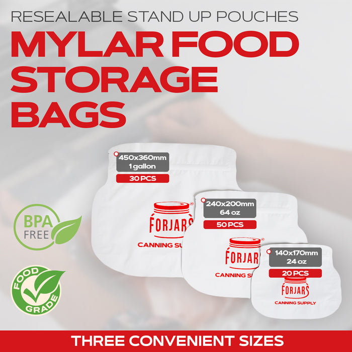 Forjars® - 20 count 24oz Mylar Bags
