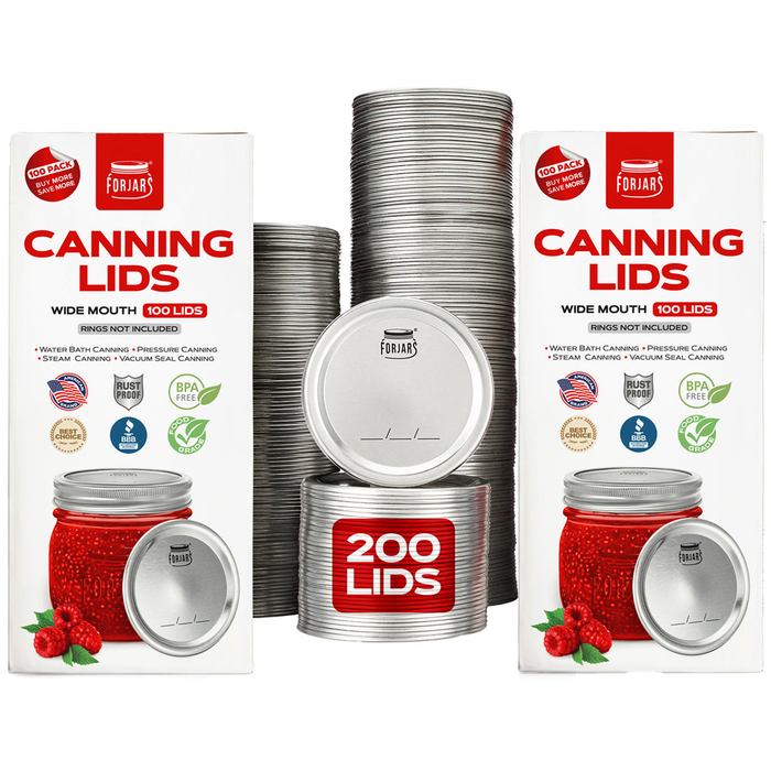 Forjars® Fall Set – 200 Lids + Jar Opener