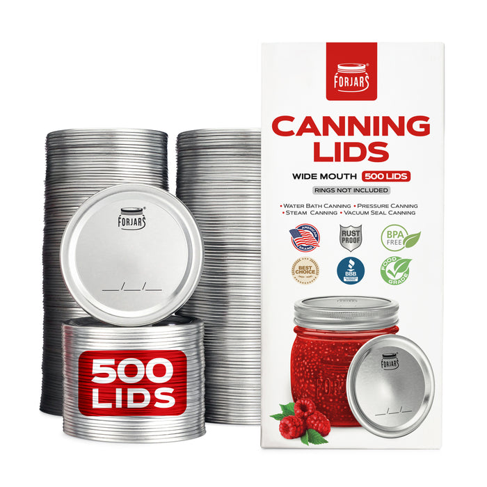 Forjars® - 500 Wide Mouth Canning Lids