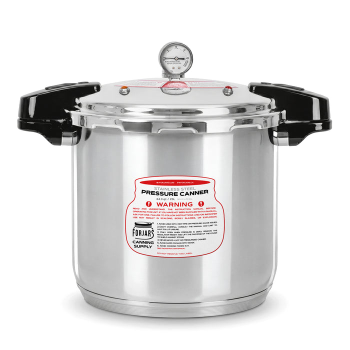 FORJARS® 23-Quart Pressure Canner — Now in Full 304 Stainless Steel