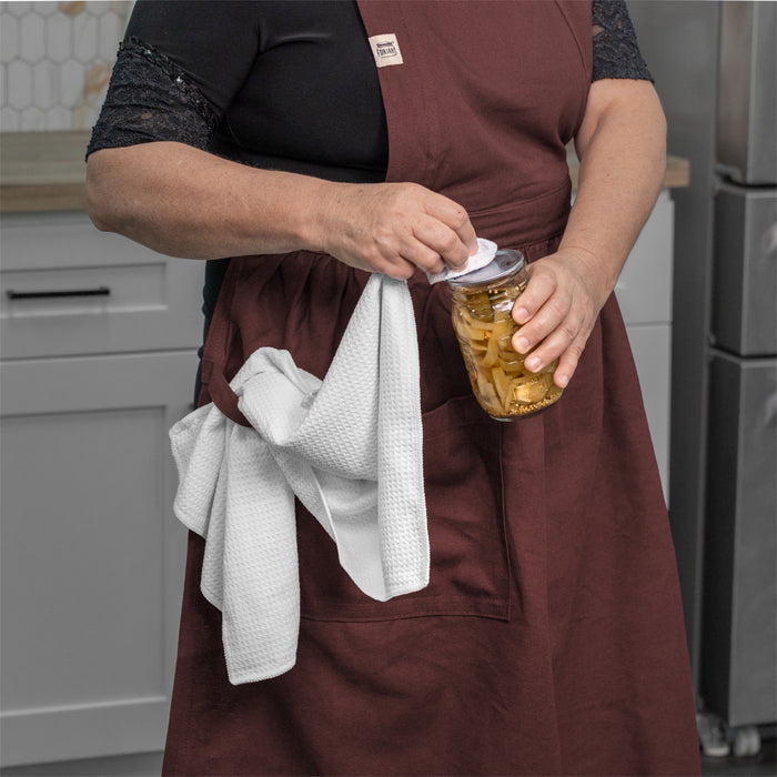 FORJARS®  Apron — Adjustable Fit Cotton-Linen & Denim Apron with Pockets, One Size Fits All, 5 Colors