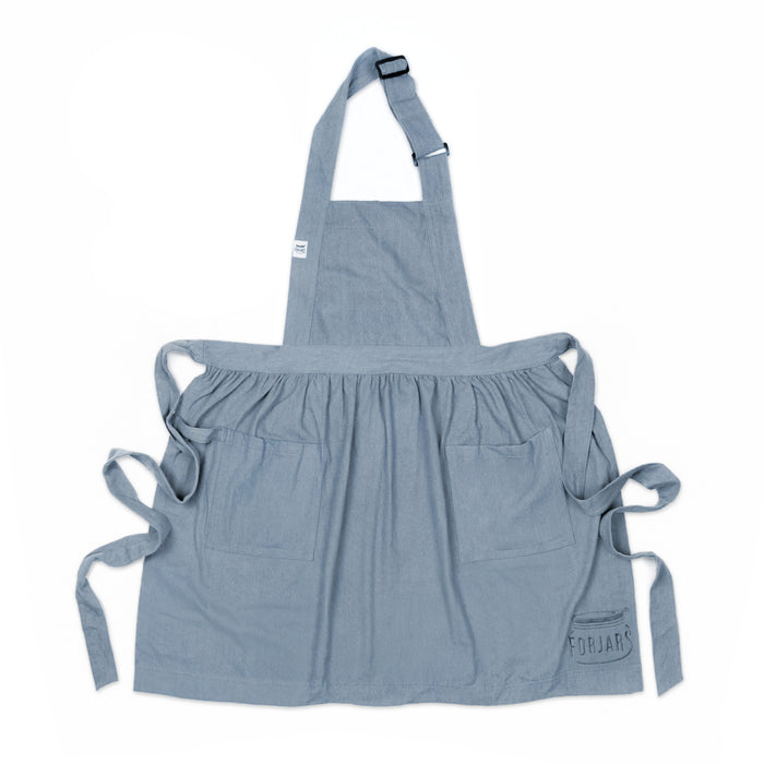 FORJARS®  Apron — Adjustable Fit Cotton-Linen & Denim Apron with Pockets, One Size Fits All, 5 Colors
