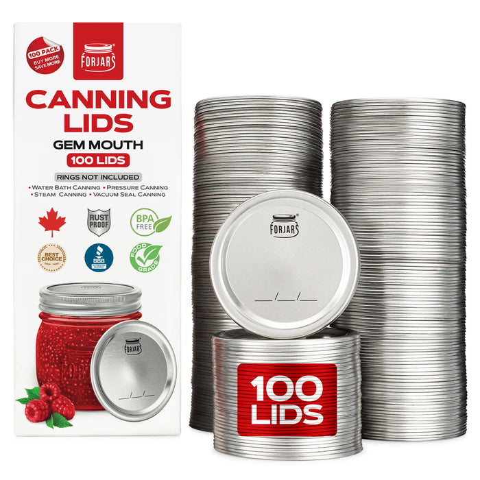 100 Gem Size Lids