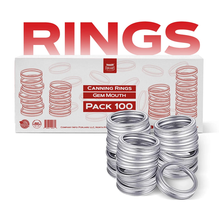 Forjars® - 100 Gem Mouth Rings