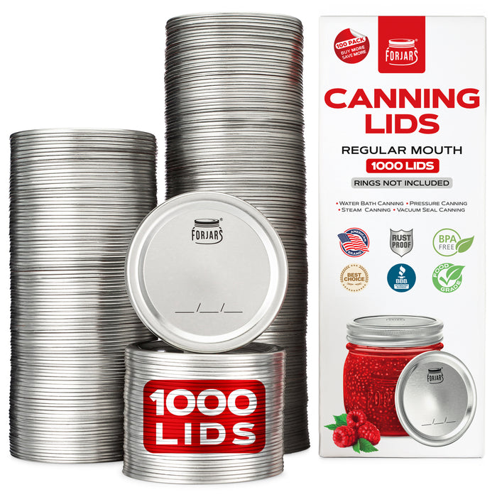 Forjars® - 1000 Regular Mouth Canning Lids