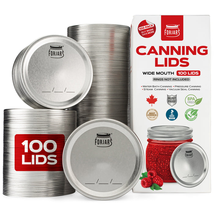 100 Wide Mouth Canning Lids