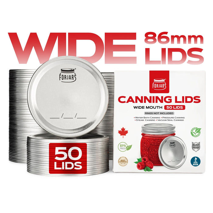 50 Wide Mouth Canning Lids