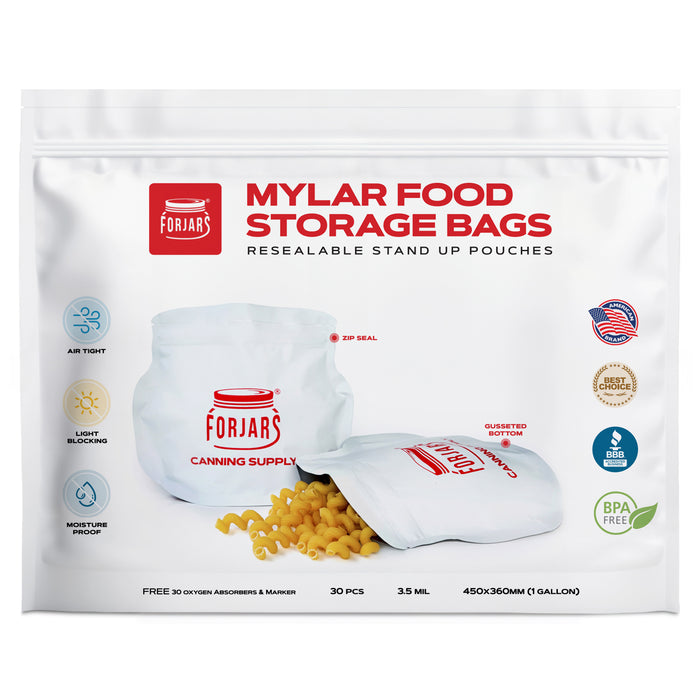 Forjars® - 30 count 1 Gallon Mylar Bags