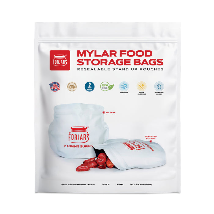 Forjars® - 50 count 64oz Mylar Bags