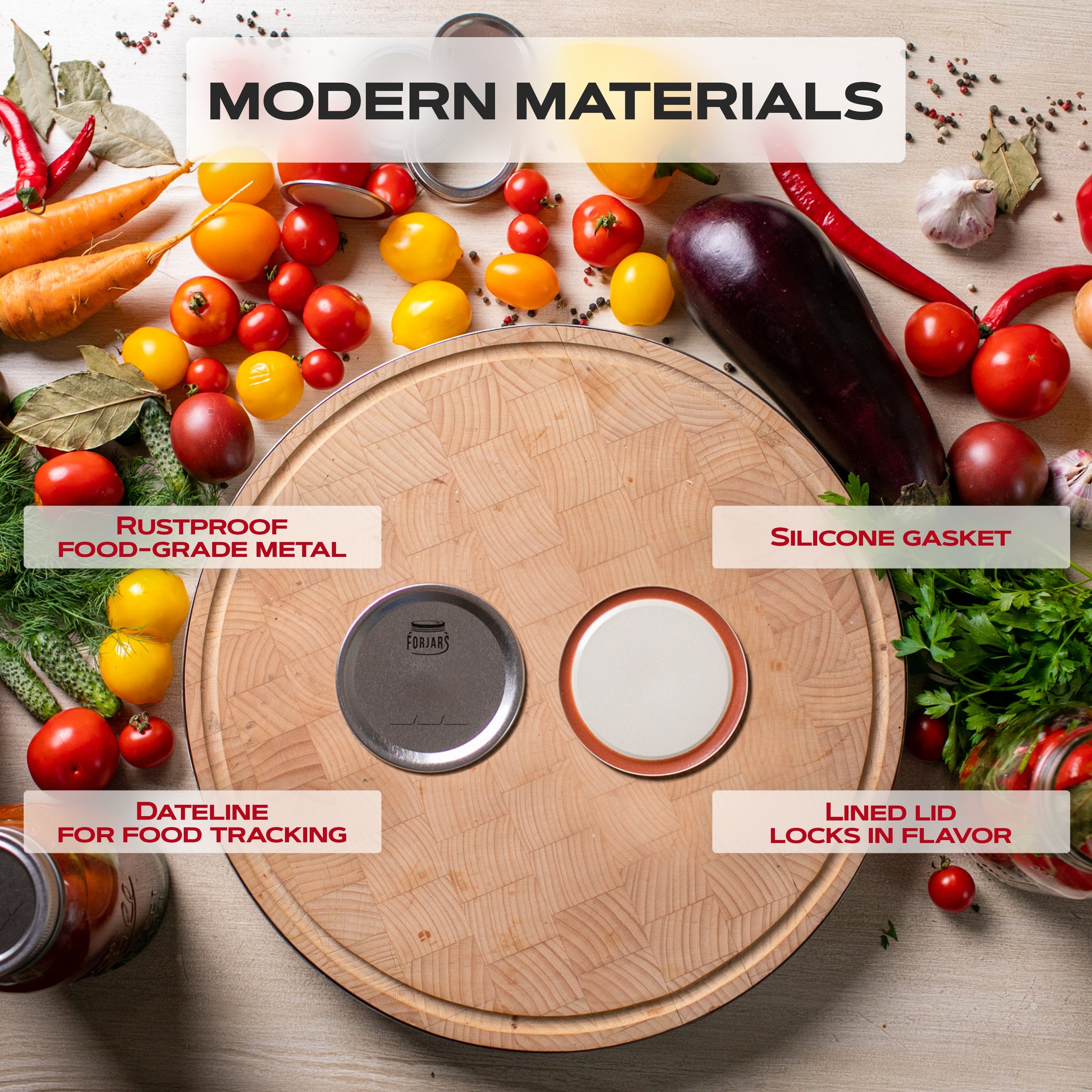 ForJars 100 Wide Mouth Canning Lids — ForJars Canada